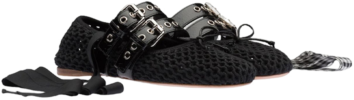 (W) Bailarinas MIU MIU 'Black Knit Fashion' Negras de Punto 5F737D_1E46_F0002_F_005 Lookbook (W) Bailarinas MIU MIU 'Black Knit Fashion' Negras de Punto 5F737D_1E46_F0002_F_005