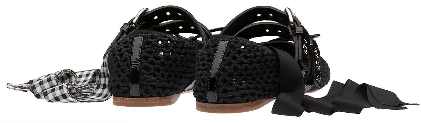 (W) Bailarinas MIU MIU 'Black Knit Fashion' Negras de Punto 5F737D_1E46_F0002_F_005 Shop (W) Bailarinas MIU MIU 'Black Knit Fashion' Negras de Punto 5F737D_1E46_F0002_F_005