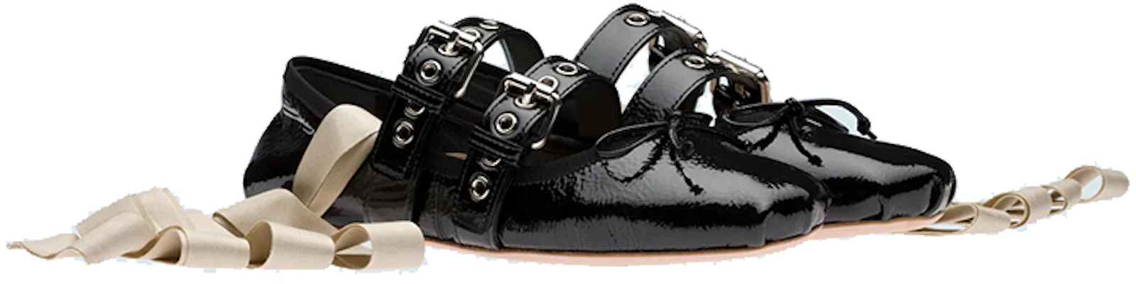 (W) MIU MIU Bailarinas 'Cuero Negro' 5F466A_H27_F0002_F_M005 Lookbook (W) MIU MIU Bailarinas 'Cuero Negro' 5F466A_H27_F0002_F_M005