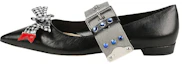 Buy (W) MIU MIU Ballerine in Pelle Nera 5F684B_XUI_F0N11