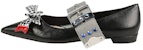 (W) MIU MIU Flat Balet 'Kulit Hitam' 5F684B_XUI_F0N11