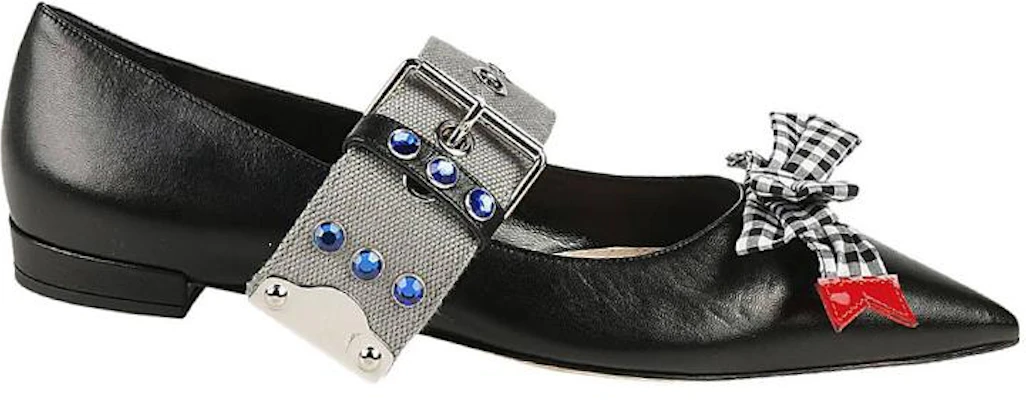 (W) MIU MIU Ballerine in Pelle Nera 5F684B_XUI_F0N11 Order (W) MIU MIU Ballerine in Pelle Nera 5F684B_XUI_F0N11