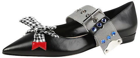 Lookbook (Women) MIU MIU Ballet Flats 'Black Leather' 5F684B_XUI_F0N11
