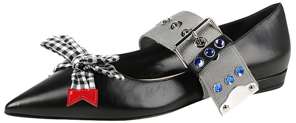 (W) MIU MIU Ballerine in Pelle Nera 5F684B_XUI_F0N11 Lookbook (W) MIU MIU Ballerine in Pelle Nera 5F684B_XUI_F0N11