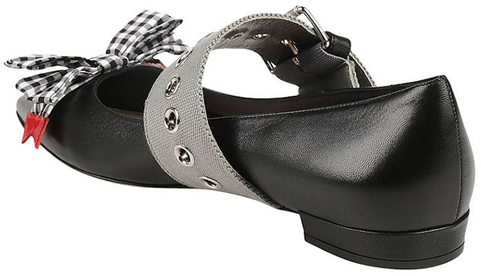 (W) MIU MIU Flat Balet 'Kulit Hitam' 5F684B_XUI_F0N11 Lookbook (W) MIU MIU Flat Balet 'Kulit Hitam' 5F684B_XUI_F0N11