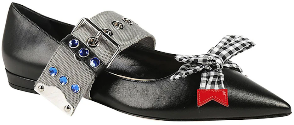 (W) MIU MIU Ballerine in Pelle Nera 5F684B_XUI_F0N11 Shop (W) MIU MIU Ballerine in Pelle Nera 5F684B_XUI_F0N11