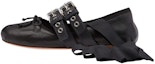 Buy (W) 미우미우 블랙 리본 플랫 (Miu Miu Black Ribbon Flat) 5F466A_3KSR_F0002_F_005