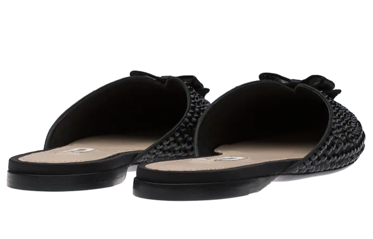 Shop (W) ミュウミュウ サテン バレエシューズ (黒) 5F466D_049_F0002_F_005