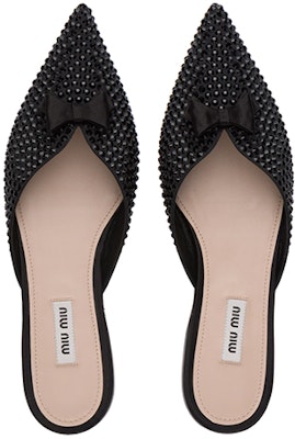 (Women) MIU MIU Ballet Flats 'Black Satin' 5F466D_049_F0002_F_005 Shop (Women) MIU MIU Ballet Flats 'Black Satin' 5F466D_049_F0002_F_005