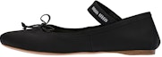 Buy (W) 미우미우 블랙 새틴 발레 플랫 (Miu Miu Black Satin Ballet Flat) 5F794D_QU6_F0002_F_A005