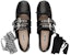 (W) MIU MIU Kasut Ballet 'Satin Hitam & Reben Kulit Anak Lembu' 5F466A_3I2X_F0002_F_005