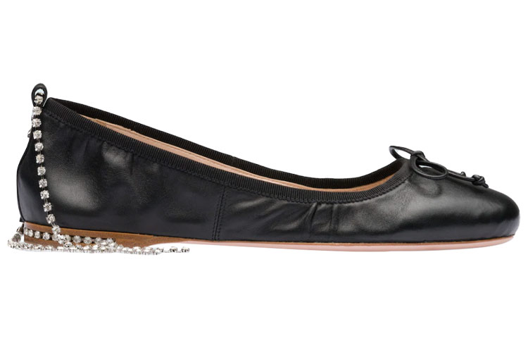 Order (W) MIU MIU Ballerines ''Peau de Mouton Noire'' 5F916C_038_F0002_F_005