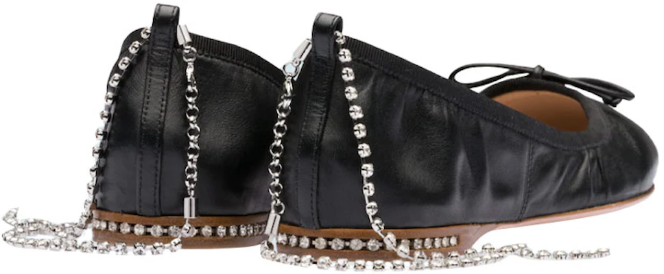 (W) MIU MIU Ballerines ''Peau de Mouton Noire'' 5F916C_038_F0002_F_005 Shop (W) MIU MIU Ballerines ''Peau de Mouton Noire'' 5F916C_038_F0002_F_005
