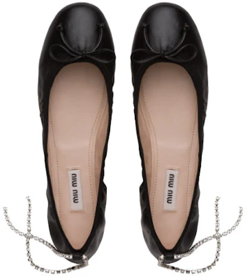 (W) MIU MIU Ballerines ''Peau de Mouton Noire'' 5F916C_038_F0002_F_005 Purchase (W) MIU MIU Ballerines ''Peau de Mouton Noire'' 5F916C_038_F0002_F_005