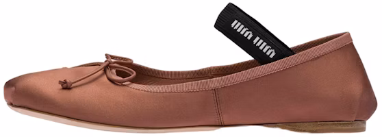 (Women) MIU MIU Ballet Flats 'Cocoa Brown' 5F794D_QU6_F0324_F_A005 (Women) MIU MIU Ballet Flats 'Cocoa Brown' 5F794D_QU6_F0324_F_A005