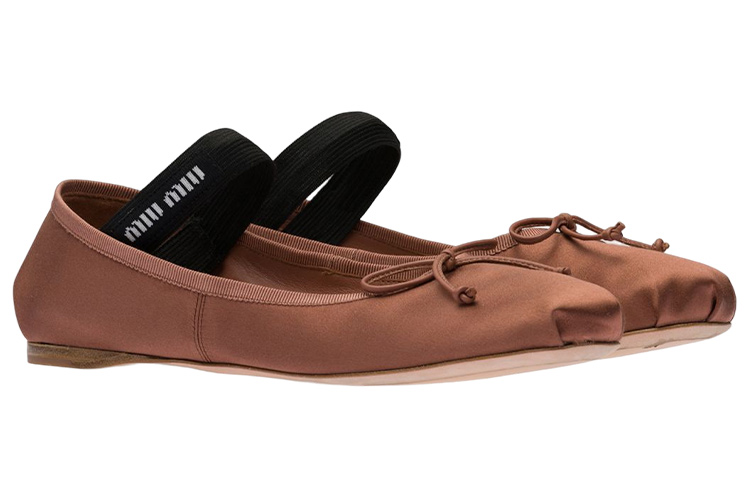 Lookbook (W) MIU MIU Ballet Flats ''Cocoa Bruin'' 5F794D_QU6_F0324_F_A005
