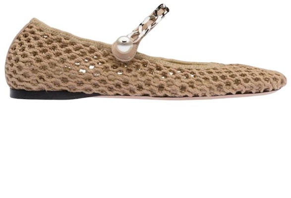 (W) MIU MIU Ballet Flats 'Coklat Muda Woven' 5F738D_1E46_F0065_F_005 Order (W) MIU MIU Ballet Flats 'Coklat Muda Woven' 5F738D_1E46_F0065_F_005