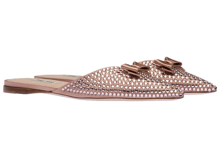 (W) MIU MIU Ballet Flats 'Nude Satin' 圖 2