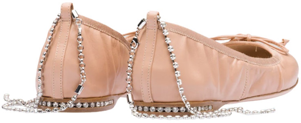 (W) 미우미우 핑크 발레 플랫 (Miu Miu Pink Ballet Flat) 5F916C_038_F0A48_F_005 Shop (W) 미우미우 핑크 발레 플랫 (Miu Miu Pink Ballet Flat) 5F916C_038_F0A48_F_005