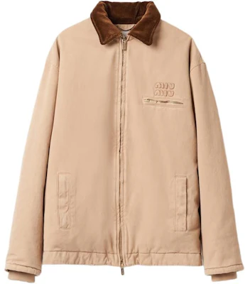 (W) Miu Miu 米白刺繡斜紋布外套 帶標誌設計 ML1010-135Q-F0627-S-OOO Buy (W) Miu Miu 米白刺繡斜紋布外套 帶標誌設計 ML1010-135Q-F0627-S-OOO