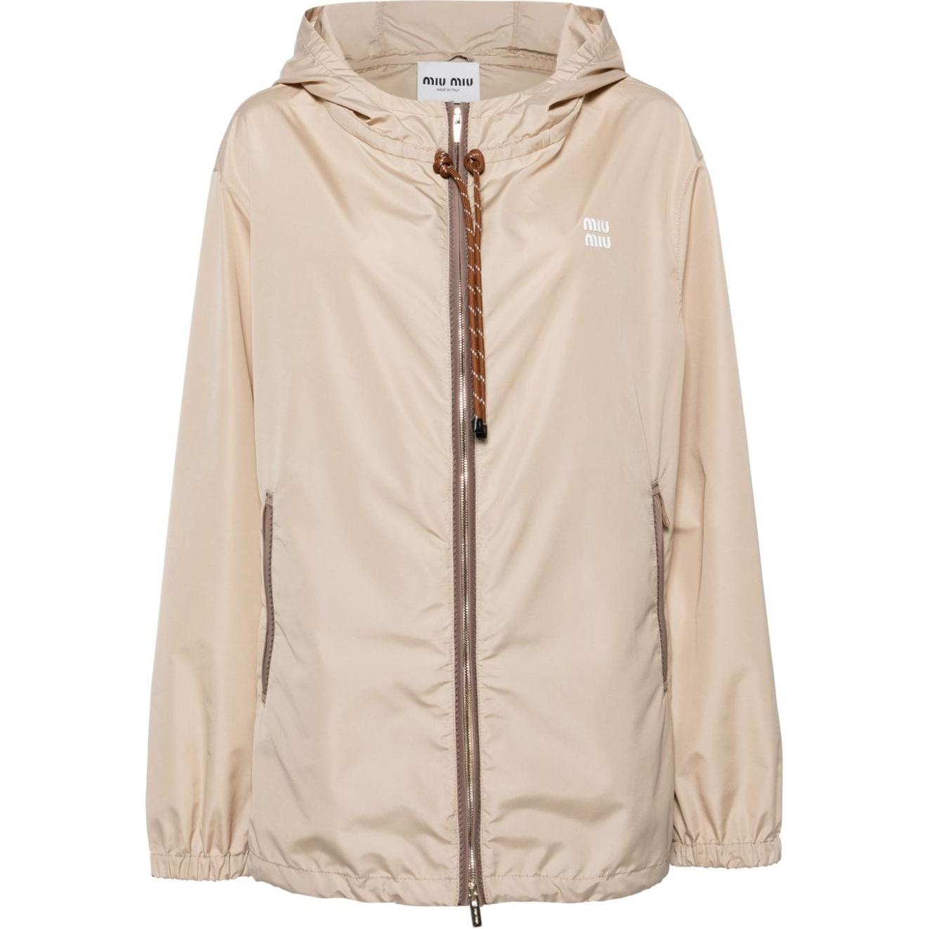 Order (W) Miu Miu 米色连帽拉链长袖夹克 ML1055-13MF-F0065