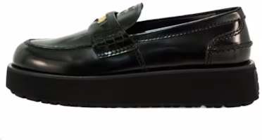 (Women) Miu Miu Black Leather Slip-On Round Toe Loafers 5D175E_055_F0002_F_045 (Women) Miu Miu Black Leather Slip-On Round Toe Loafers 5D175E_055_F0002_F_045