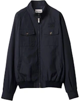 (Women) Miu Miu Blue Embroidered Logo Cropped Jacket ML943-12NS-F0008-S-AM1 (Women) Miu Miu Blue Embroidered Logo Cropped Jacket ML943-12NS-F0008-S-AM1