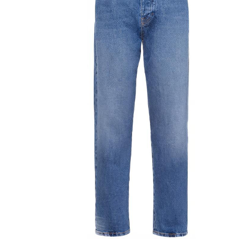 Sizing (W) MIU MIU Celana Jeans Denim Biru Model Lurus dan Mid-Rise GWP299-1ZGX-F0013