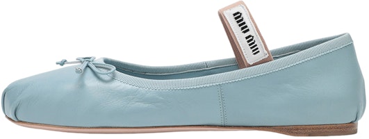 (Women) MIU MIU Bow Tie Slip-On 'Blue' 5F794D_XUU_F0012_F_A005 (Women) MIU MIU Bow Tie Slip-On 'Blue' 5F794D_XUU_F0012_F_A005