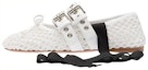 Buy (W) MIU MIU Kasut Ballet Fabrik Jalinan 'Putih' 5F737D_1E46_F0009_F_005