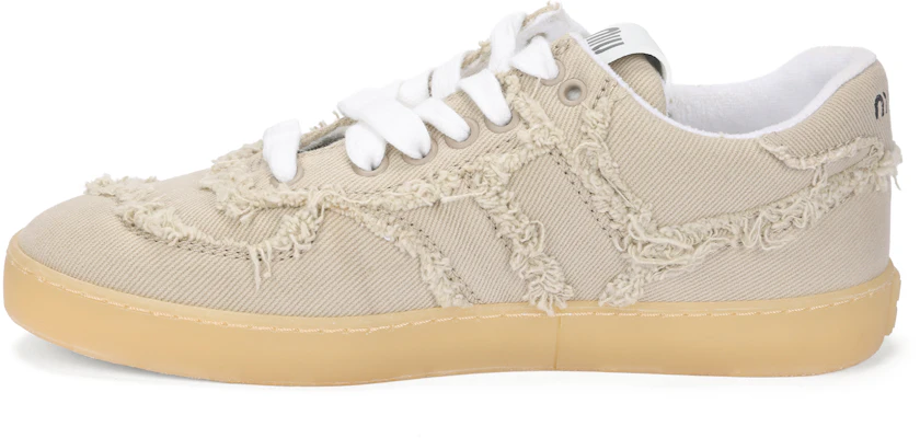 (W) MIU MIU Baskets Basses Marron en Coton et Lin - Sneakers Décontractées. 5E325E_CSL_F005_F_0044 Buy (W) MIU MIU Baskets Basses Marron en Coton et Lin - Sneakers Décontractées. 5E325E_CSL_F005_F_0044