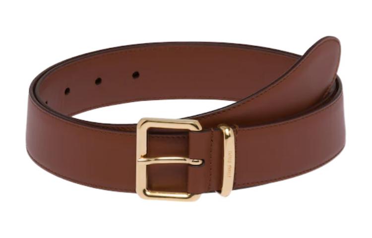 Order (Women) MIU MIU Brown Leather Fashion Belt for Women. 5CC536_2AIX_F0005