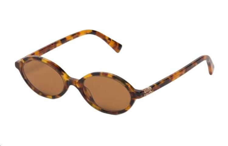 Order (W) Gafas de Sol Ovaladas MIU MIU Marrones para Mujer con Logo [Graduadas] SMU04ZE19PF02Z1C050