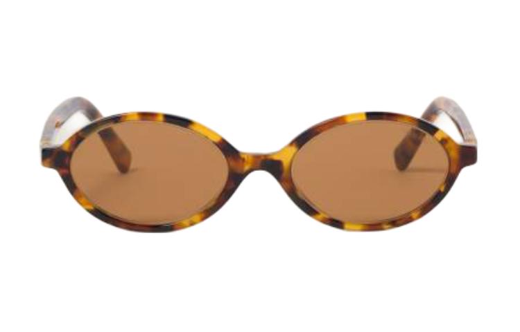 Lookbook (W) Gafas de Sol Ovaladas MIU MIU Marrones para Mujer con Logo [Graduadas] SMU04ZE19PF02Z1C050