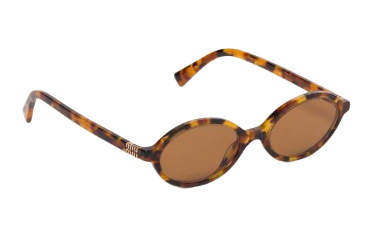 Shop (W) Gafas de Sol Ovaladas MIU MIU Marrones para Mujer con Logo [Graduadas] SMU04ZE19PF02Z1C050