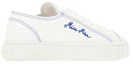 Shop (W) MIU MIU Canvas Bestickte Low-Top-Sneaker ''Weiß Blau'' 5E970C_GUD_F0P41_F_005