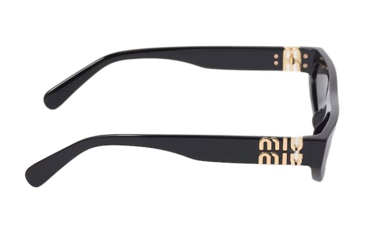 (Women) MIU MIU Cat-Eye Black Acetate  Sunglasses with Logo Temples. SMU07Z_E1AB_F05S0_C_056 圖 4