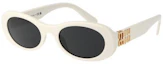 Order (Women) MIU MIU Cat Eye Sunglasses for Women White with Logo Temples. 0MU06ZS1425S0