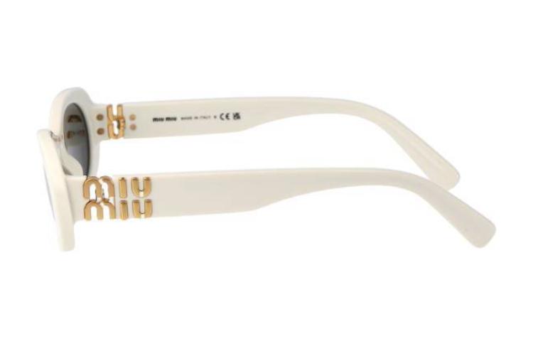 (Women) MIU MIU Cat Eye Sunglasses for Women White with Logo Temples. 0MU06ZS1425S0 圖 4