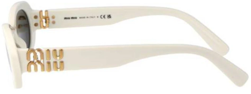 (Women) MIU MIU Cat Eye Sunglasses for Women White with Logo Temples. 0MU06ZS1425S0 Shop (Women) MIU MIU Cat Eye Sunglasses for Women White with Logo Temples. 0MU06ZS1425S0