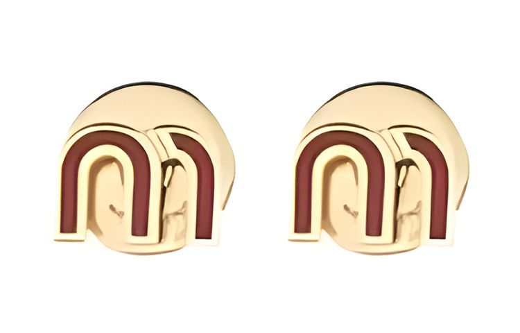 (Women) MIU MIU Classic Logo Yellow Earrings for Women. 5JO9112F6TF0011 圖 2