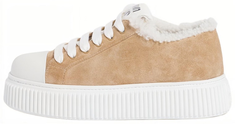 (Women) MIU MIU Classic Platform Low Top 'Light Brown Velvet' 5E986D_Z0G_F0379_F_005 Buy (Women) MIU MIU Classic Platform Low Top 'Light Brown Velvet' 5E986D_Z0G_F0379_F_005