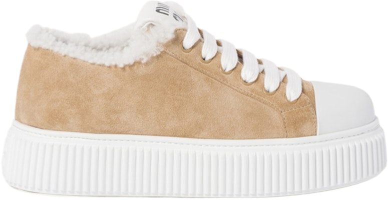 (Women) MIU MIU Classic Platform Low Top 'Light Brown Velvet' 5E986D_Z0G_F0379_F_005 Order (Women) MIU MIU Classic Platform Low Top 'Light Brown Velvet' 5E986D_Z0G_F0379_F_005