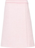 (Women) MIU MIU Comfort Knit A-Line Skirt in Petal Pink MG1592-1YU1-F0442 (Women) MIU MIU Comfort Knit A-Line Skirt in Petal Pink MG1592-1YU1-F0442