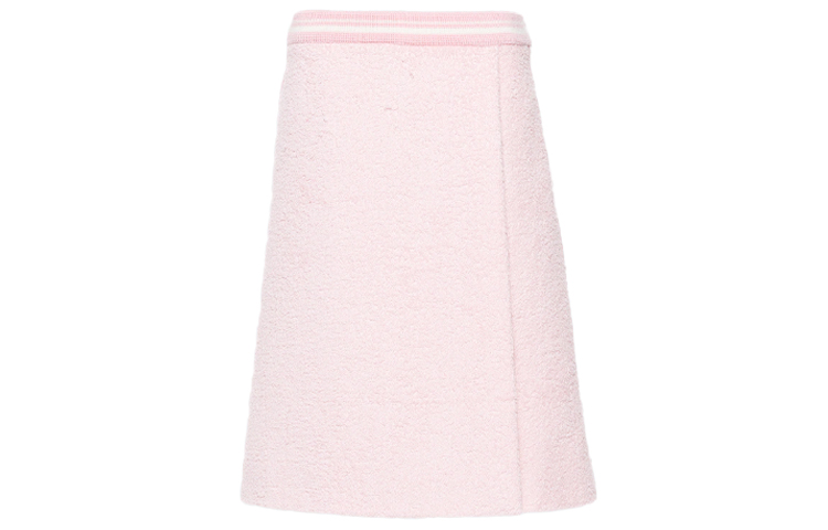 Order (W) MIU MIU 舒适针织A字裙 - 粉色 MG1592-1YU1-F0442