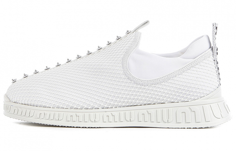 (Women) MIU MIU Comfort Low-Top 'White' 5S901B_3KRD_F0009