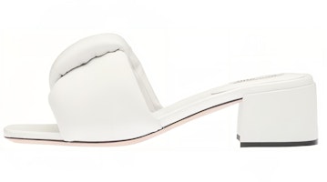 (Women) MIU MIU Comfort Soft Lambskin Sandals 'White' 5XX547_LYB_F0009_F_045 (Women) MIU MIU Comfort Soft Lambskin Sandals 'White' 5XX547_LYB_F0009_F_045