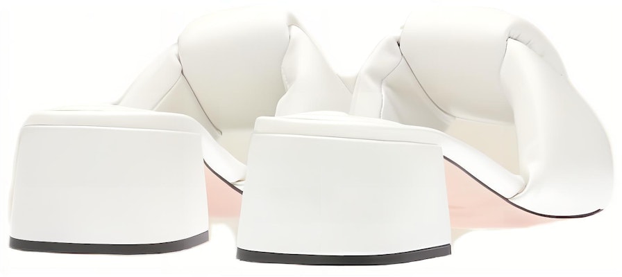 (Women) MIU MIU Comfort Soft Lambskin Sandals 'White' 5XX547_LYB_F0009_F_045 Purchase (Women) MIU MIU Comfort Soft Lambskin Sandals 'White' 5XX547_LYB_F0009_F_045