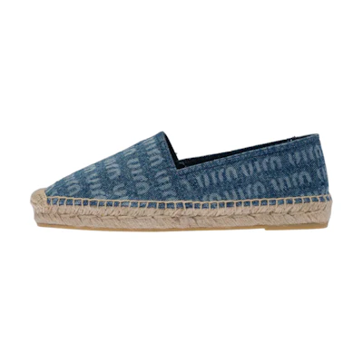 (W) MIU MIU Denim Espadrilles 'Blue Fashion'