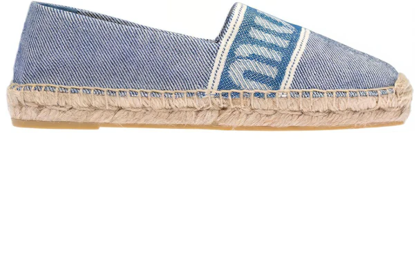 (W) MIU MIU Sepatu Datar Denim 'Biru Floral' 5S745D_LMS_F0016_F_025 Order (W) MIU MIU Sepatu Datar Denim 'Biru Floral' 5S745D_LMS_F0016_F_025